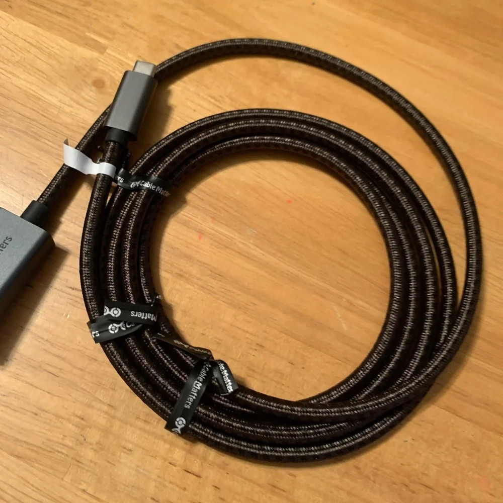 Cable Matters 48Gbps 8K Unidirectional USB C to HDMI 2.1 Cable for macOS